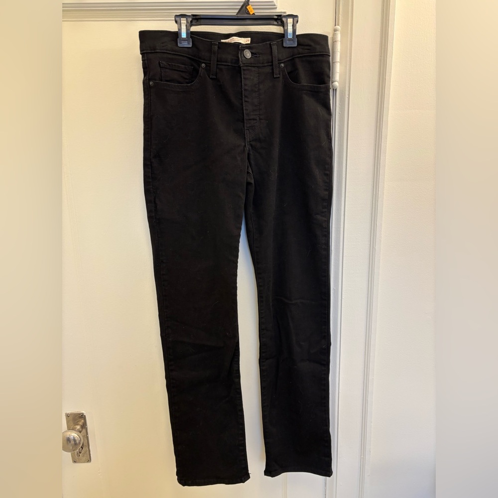 Levi's Black Straight Leg Jeans